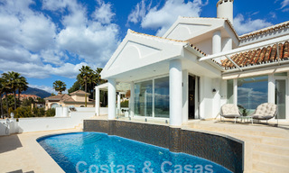 Villa méditerranéenne de luxe avec vue panoramique sur la mer à vendre dans la vallée du golf de Nueva Andalucia à Marbella 59108 