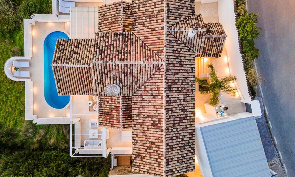 Villa méditerranéenne de luxe avec vue panoramique sur la mer à vendre dans la vallée du golf de Nueva Andalucia à Marbella 59116