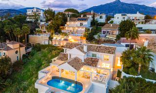 Villa méditerranéenne de luxe avec vue panoramique sur la mer à vendre dans la vallée du golf de Nueva Andalucia à Marbella 59117 