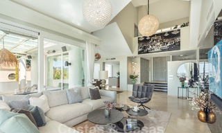 Villa méditerranéenne de luxe avec vue panoramique sur la mer à vendre dans la vallée du golf de Nueva Andalucia à Marbella 59120 