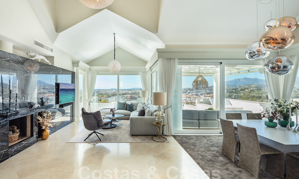 Villa méditerranéenne de luxe avec vue panoramique sur la mer à vendre dans la vallée du golf de Nueva Andalucia à Marbella 59123