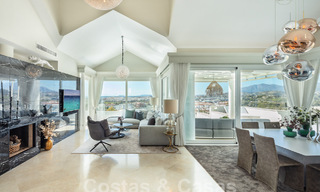 Villa méditerranéenne de luxe avec vue panoramique sur la mer à vendre dans la vallée du golf de Nueva Andalucia à Marbella 59123 