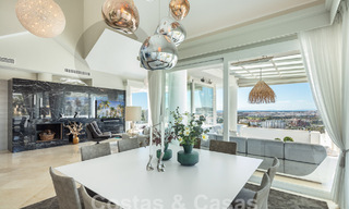 Villa méditerranéenne de luxe avec vue panoramique sur la mer à vendre dans la vallée du golf de Nueva Andalucia à Marbella 59124 