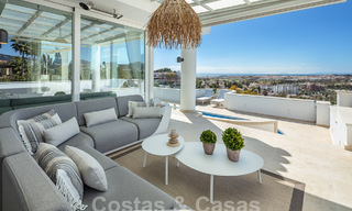 Villa méditerranéenne de luxe avec vue panoramique sur la mer à vendre dans la vallée du golf de Nueva Andalucia à Marbella 59126 