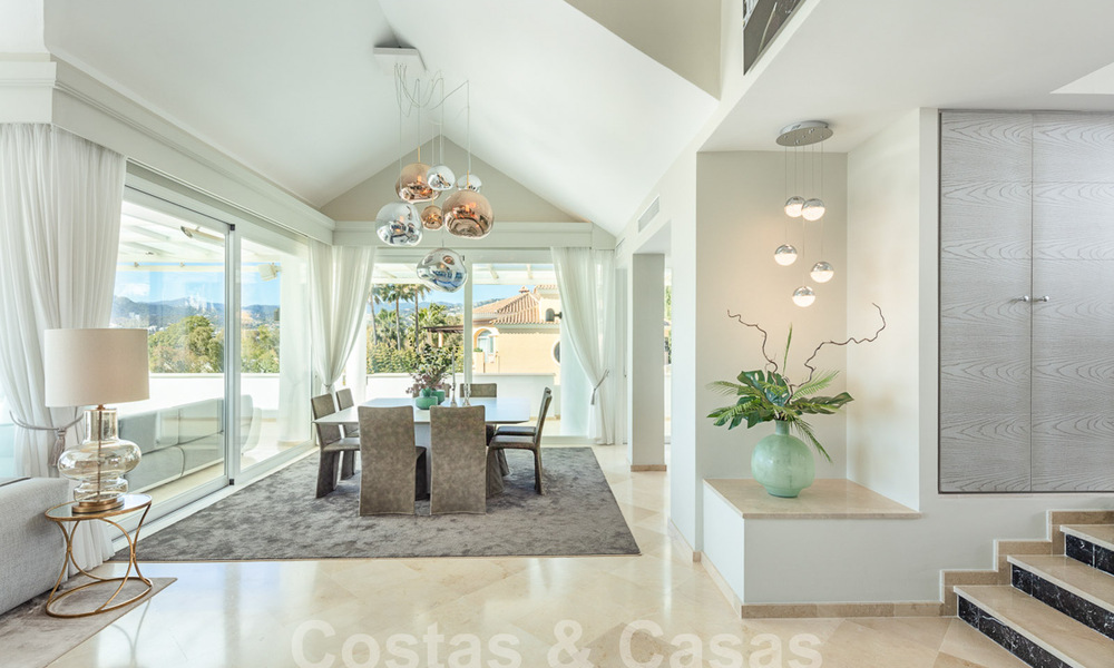 Villa méditerranéenne de luxe avec vue panoramique sur la mer à vendre dans la vallée du golf de Nueva Andalucia à Marbella 59129