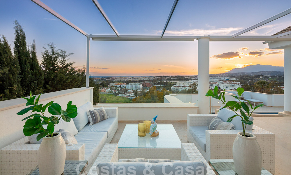Villa méditerranéenne de luxe avec vue panoramique sur la mer à vendre dans la vallée du golf de Nueva Andalucia à Marbella 59133