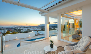Villa méditerranéenne de luxe avec vue panoramique sur la mer à vendre dans la vallée du golf de Nueva Andalucia à Marbella 59134 