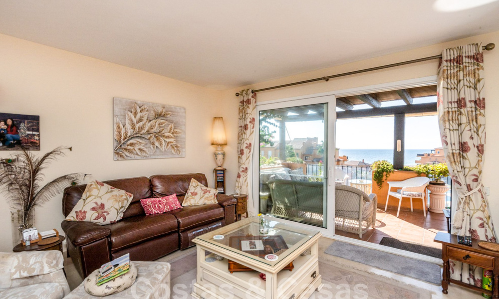 Spacieux penthouse à vendre dans un complexe de plage fermé avec vue magnifique sur la mer à La Duquesa, Costa del Sol 59327