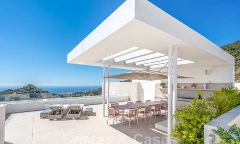 Penthouse d'avant-garde à vendre avec vue panoramique à 180°, dans les collines de Marbella 59430