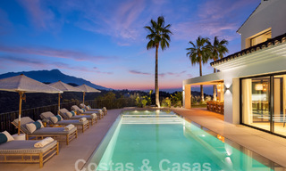 Villa andalouse moderne de luxe avec vue imprenable sur la mer à vendre dans le quartier fermé de La Quinta, Marbella - Benahavis 59530 