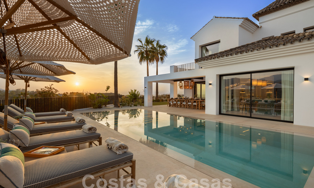 Villa andalouse moderne de luxe avec vue imprenable sur la mer à vendre dans le quartier fermé de La Quinta, Marbella - Benahavis 59534