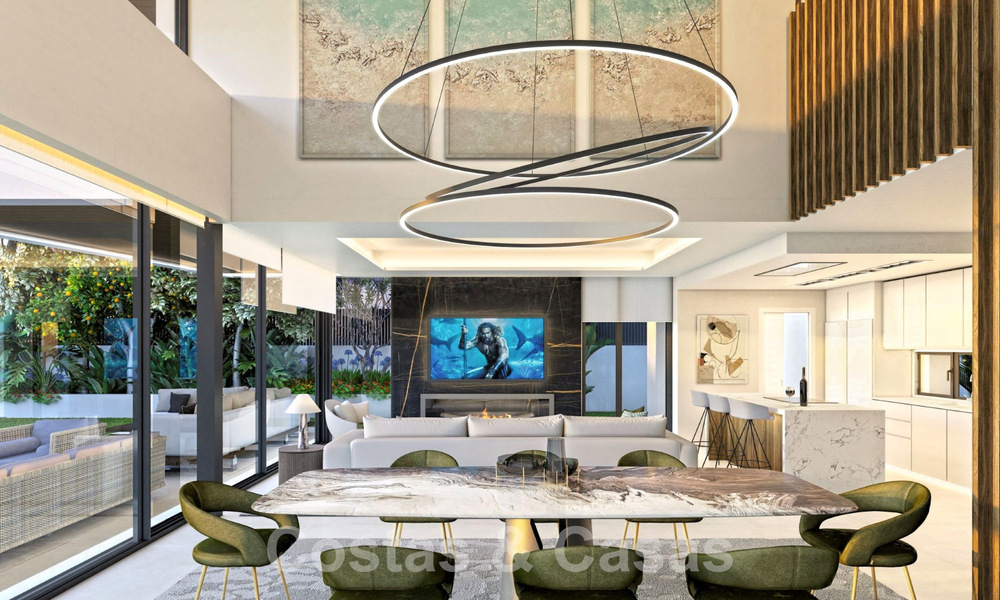 Nouveau développement avec 5 villas de luxe sophistiquées à vendre à quelques pas de la plage près de Puerto Banus, Marbella 59374