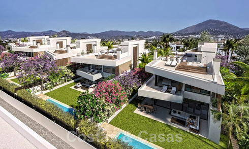 Nouveau développement avec 5 villas de luxe sophistiquées à vendre à quelques pas de la plage près de Puerto Banus, Marbella 59379
