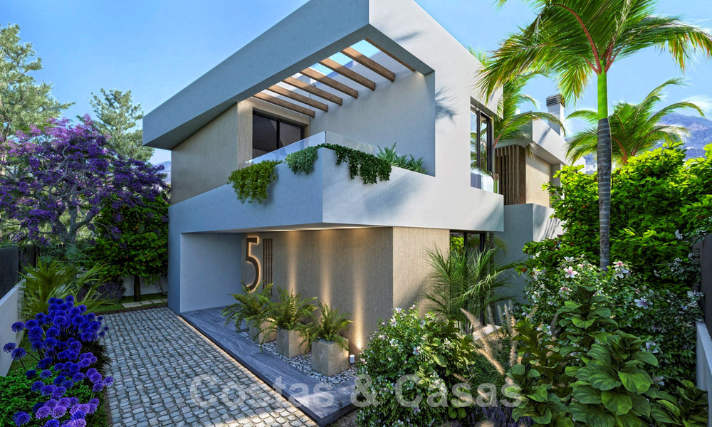 Nouveau développement avec 5 villas de luxe sophistiquées à vendre à quelques pas de la plage près de Puerto Banus, Marbella 59381