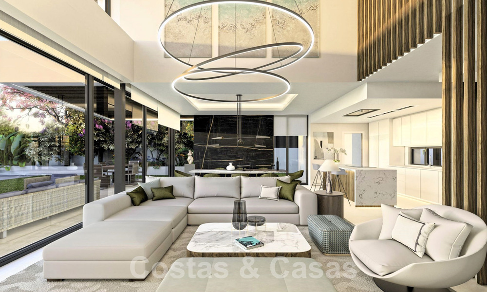 Nouveau développement avec 5 villas de luxe sophistiquées à vendre à quelques pas de la plage près de Puerto Banus, Marbella 59383
