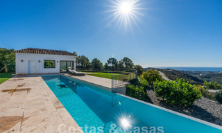 Villa de luxe de style méditerranéen à vendre avec vue panoramique sur la mer à Marbella - Benahavis 59824 