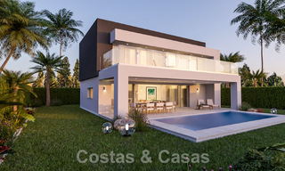 Villas neuves à vendre avec vue panoramique sur la mer à Mijas, Costa del Sol 60049 