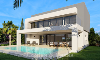Villas neuves à vendre avec vue panoramique sur la mer à Mijas, Costa del Sol 60055 