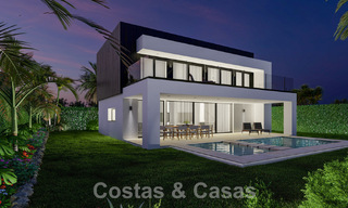 Villas neuves à vendre avec vue panoramique sur la mer à Mijas, Costa del Sol 60057 