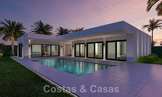 Villas neuves à vendre avec vue panoramique sur la mer à Mijas, Costa del Sol 60069 