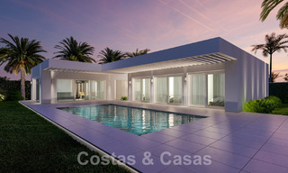 Villas neuves à vendre avec vue panoramique sur la mer à Mijas, Costa del Sol 60081 