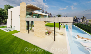 Nouveau projet de villa de luxe à vendre, dans un quartier résidentiel fermé et sécurisé, à proximité de toutes les commodités à Nueva Andalucia, Marbella 60853 
