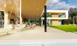 Nouveau projet de villa de luxe à vendre, dans un quartier résidentiel fermé et sécurisé, à proximité de toutes les commodités à Nueva Andalucia, Marbella 60854 