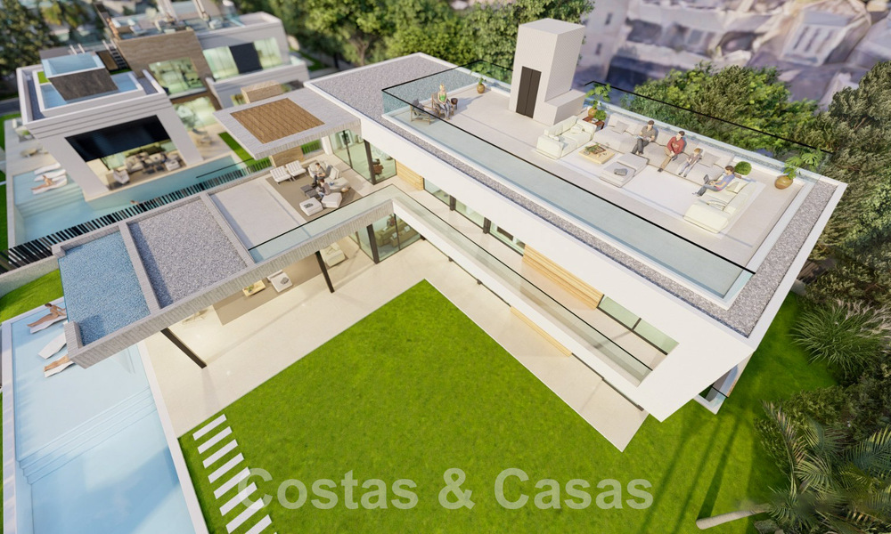 Nouveau projet de villa de luxe à vendre, dans un quartier résidentiel fermé et sécurisé, à proximité de toutes les commodités à Nueva Andalucia, Marbella 60856
