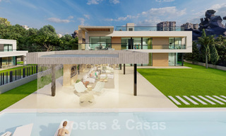 Nouveau projet de villa de luxe à vendre, dans un quartier résidentiel fermé et sécurisé, à proximité de toutes les commodités à Nueva Andalucia, Marbella 60857 