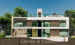 Nouveau projet de villa de luxe à vendre, dans un quartier résidentiel fermé et sécurisé, à proximité de toutes les commodités à Nueva Andalucia, Marbella 60861 