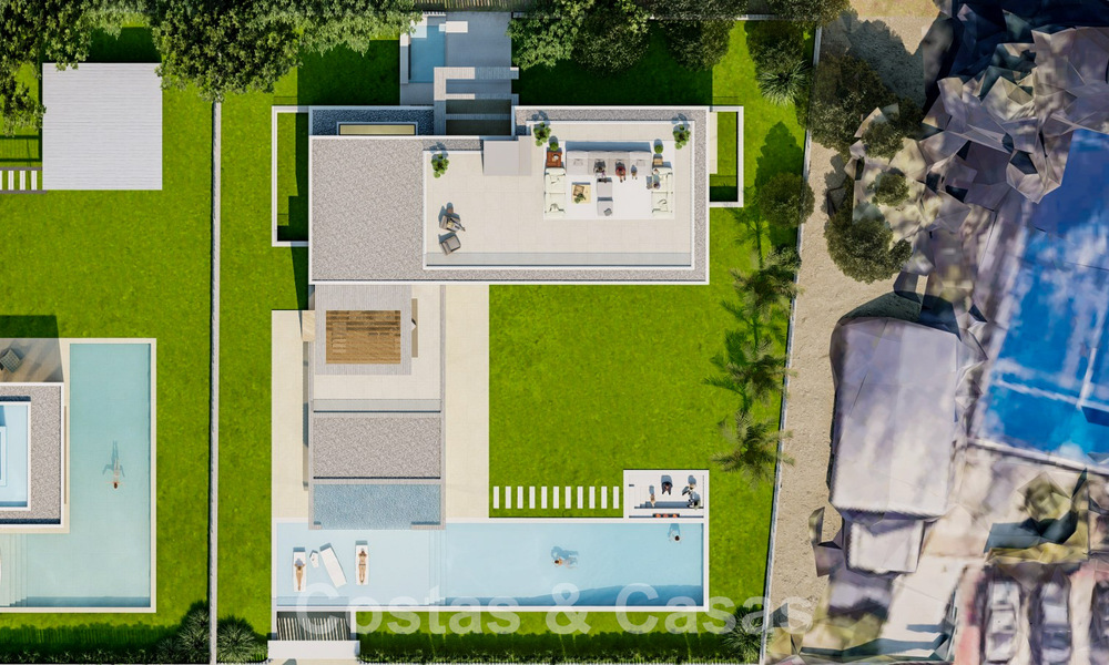 Nouveau projet de villa de luxe à vendre, dans un quartier résidentiel fermé et sécurisé, à proximité de toutes les commodités à Nueva Andalucia, Marbella 60863