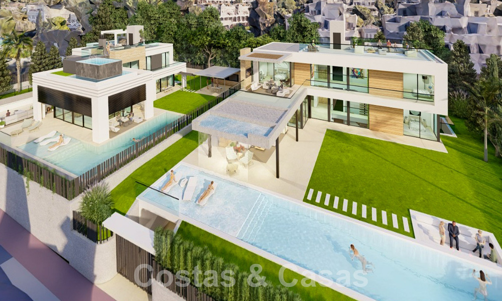 Nouveau projet de villa de luxe à vendre, dans un quartier résidentiel fermé et sécurisé, à proximité de toutes les commodités à Nueva Andalucia, Marbella 60864