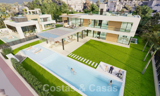 Nouveau projet de villa de luxe à vendre, dans un quartier résidentiel fermé et sécurisé, à proximité de toutes les commodités à Nueva Andalucia, Marbella 60865 