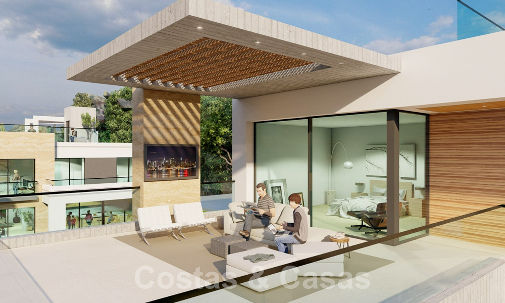 Nouveau projet de villa de luxe à vendre, dans un quartier résidentiel fermé et sécurisé, à proximité de toutes les commodités à Nueva Andalucia, Marbella 60868