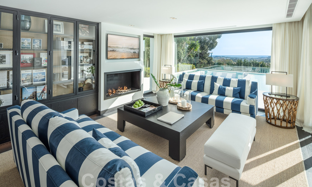 Spectaculaire villa de luxe à vendre avec vue sur la mer dans la vallée du golf de Nueva Andalucia, Marbella 61090