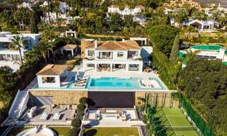 Spectaculaire villa de luxe à vendre avec vue sur la mer dans la vallée du golf de Nueva Andalucia, Marbella 61091 