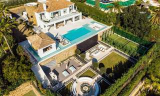 Spectaculaire villa de luxe à vendre avec vue sur la mer dans la vallée du golf de Nueva Andalucia, Marbella 61093 