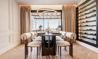 Penthouse rénové de qualité à vendre avec terrasse accueillante et vue sur la mer à Nueva Andalucia, Marbella 61160 