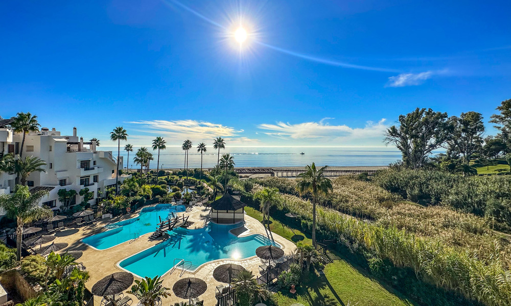 Spacieux penthouse à vendre dans un complexe de plage fermé avec vue imprenable sur la mer sur le nouveau Golden Mile, Marbella - Estepona 61421