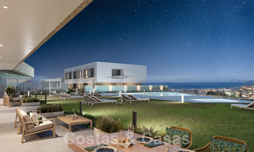 Nouveau projet de maisons durables à vendre, avec une vue imprenable sur la mer, près du centre d'Estepona 61293