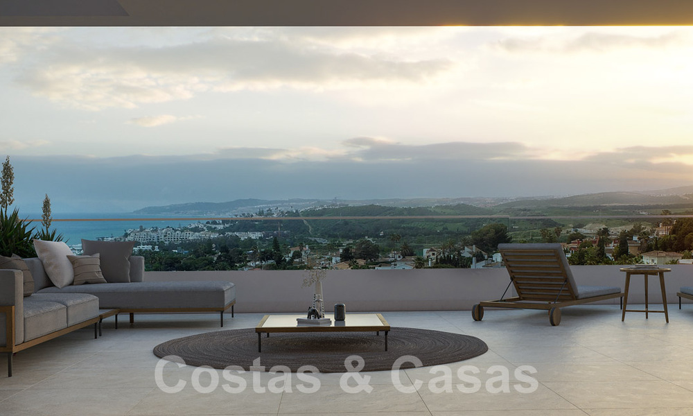 Nouveau projet de maisons durables à vendre, avec une vue imprenable sur la mer, près du centre d'Estepona 61297