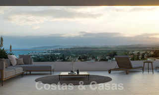 Nouveau projet de maisons durables à vendre, avec une vue imprenable sur la mer, près du centre d'Estepona 61297 