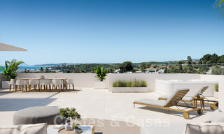 Nouveau projet de maisons durables à vendre, avec une vue imprenable sur la mer, près du centre d'Estepona 61299 