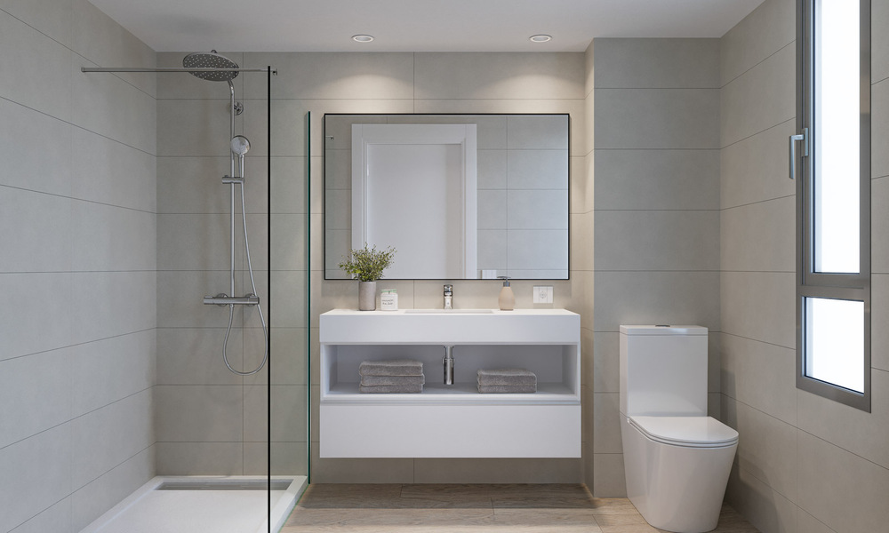 Nouveau projet de maisons durables à vendre, avec une vue imprenable sur la mer, près du centre d'Estepona 61300