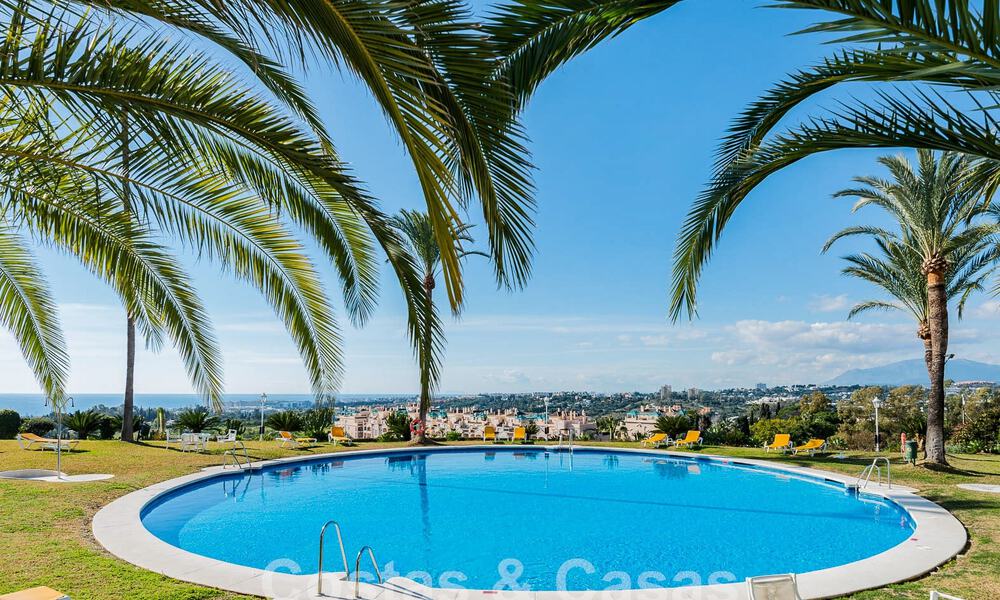 Luxueux appartement à vendre avec vue panoramique sur la mer dans une urbanisation fermée sur le Golden Mile, Marbella 61722