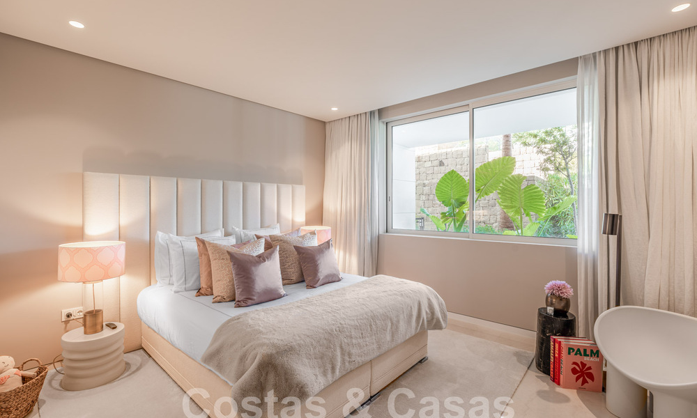 Appartement de jardin moderne avec vue sur la mer à vendre, à quelques minutes en voiture du centre de Marbella 61781