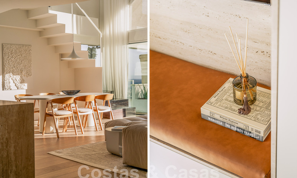 Impressionnant penthouse rénové à vendre avec vue panoramique sur le golf et la mer au cœur de Nueva Andalucia, Marbella 61829