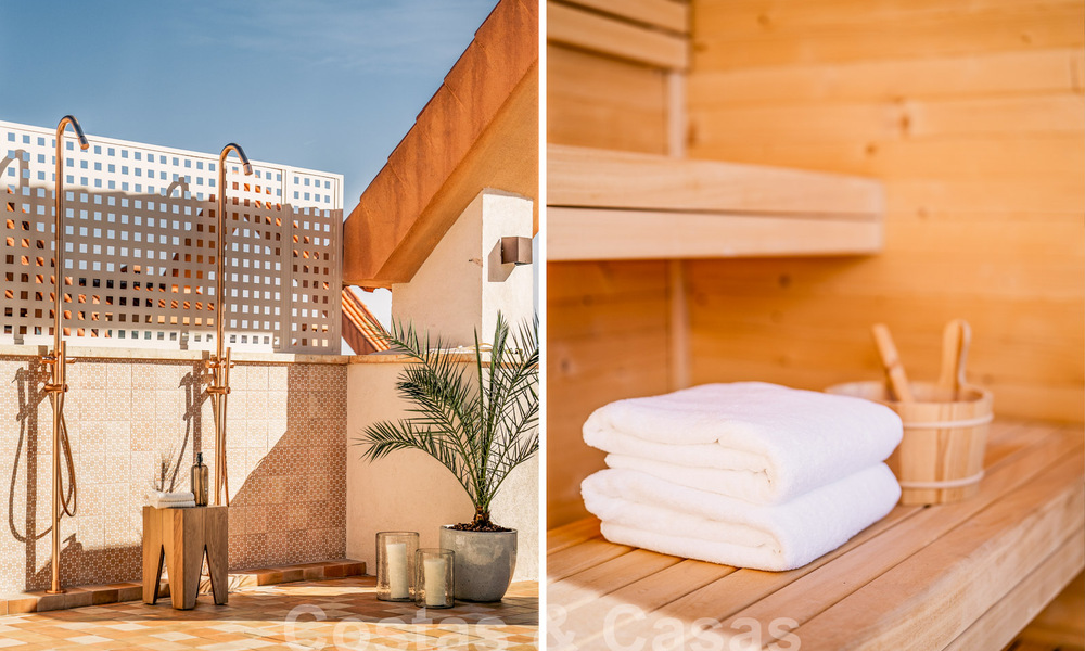 Impressionnant penthouse rénové à vendre avec vue panoramique sur le golf et la mer au cœur de Nueva Andalucia, Marbella 61833