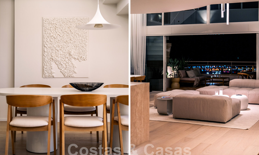 Impressionnant penthouse rénové à vendre avec vue panoramique sur le golf et la mer au cœur de Nueva Andalucia, Marbella 61837