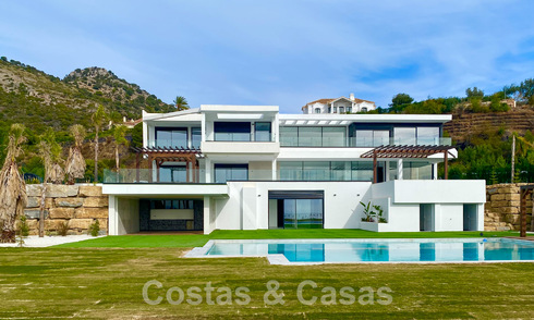 Nouvelle villa moderne de luxe à vendre avec vue panoramique sur la mer dans l'exclusif Marbella Club Golf Resort à Benahavis - Marbella 61966